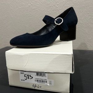 Style & co navy heels